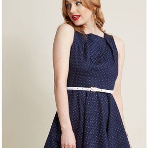 ModCloth- Come into Bloomsbury A-Line Dress EUC